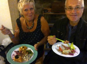 Supper, dining vegans