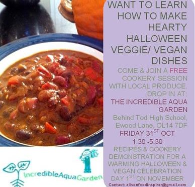 Halloween Cookery with Incredible Edible, 31st Oct