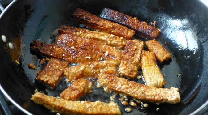 Fried tempeh