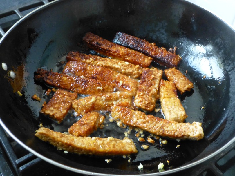 Tempeh frying