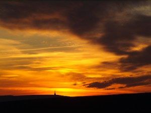 Sunset Stoodley Pike