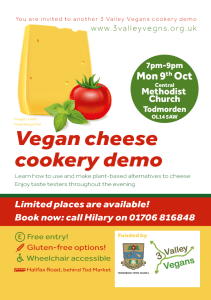 Cheese demo, October 2017