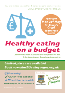 Healthy eating on a budget (flyer)