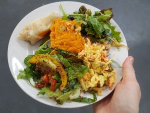 Plate of delicious food at IFI