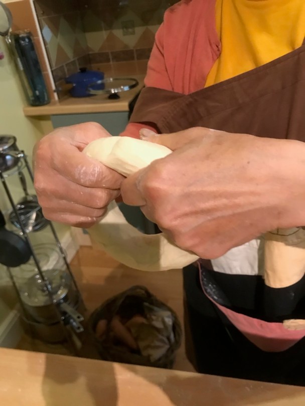 Shaping the dough