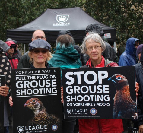 Myra and Elizabeth stopping grouse shooting